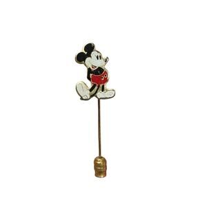 Vintage Walt Disney Productions Mickey Mouse Enamel and Gold‎ Stick Pin